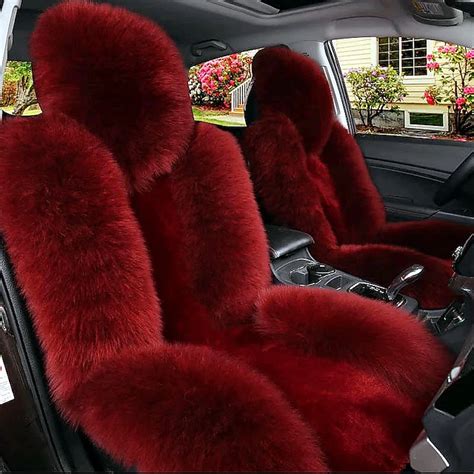 1pc New Sheepskin Fur Car Seat Cover Universal Wool Car Cushion Case