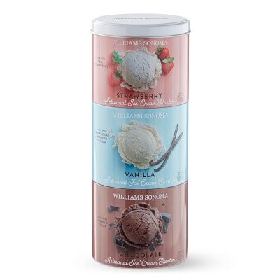 Williams Sonoma Ice Cream Starter Sampler Vanilla Chocolate