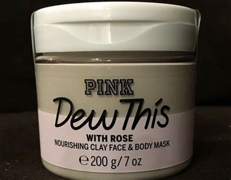 New Sealed Victorias Secret Pink Clay Face And Body Mask Dew Ebay