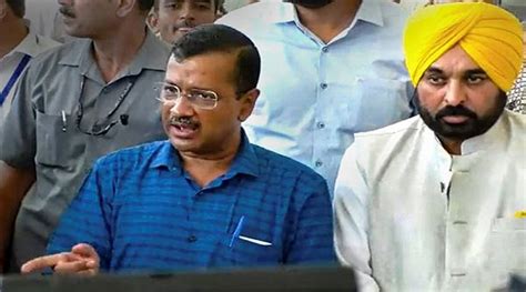 Kejriwal Praised Cm Bhagwant Mann For Law And Order In Punjab People