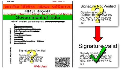 How To Validate Digital Signature On Online Aadhaar Card