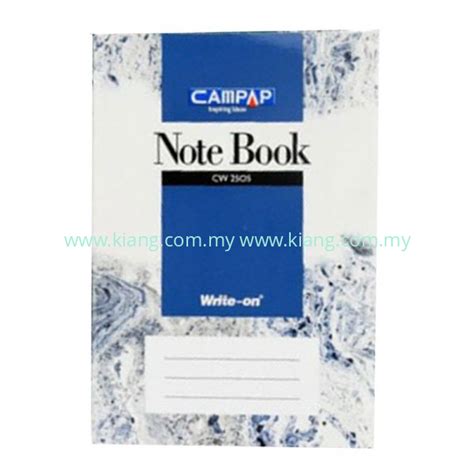 CAMPAP A6 WRITE ON PVC NOTEBOOK CW2505 80 S Syarikat Kiang Trading