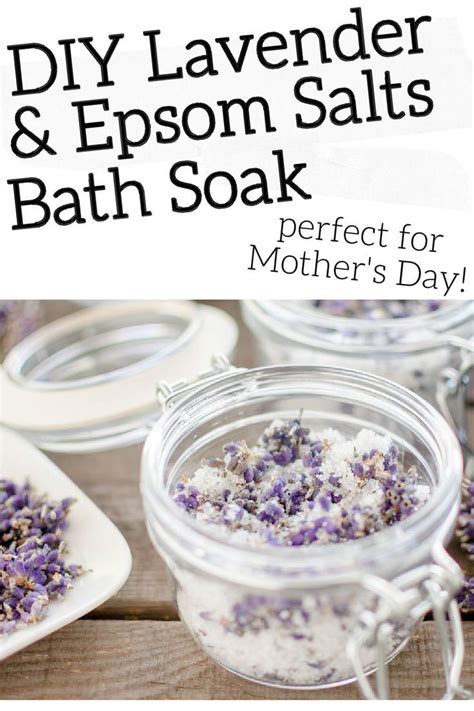 Easy Diy Lavender And Epsom Salts Bath Soak Bath Soak Recipe Diy