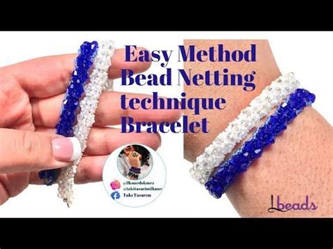 Easy Method Bead Netting Technique Bracelet Kolay Yöntem Boncuk Ağ