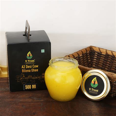 Buy V Truss S A2 Pure Desi Ghee 100 Desi Gir Cow Vedic Bilona