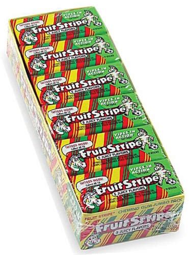 Fruit Stripe Assorted Flavored Chewing Gum 12 Pk 17 Ct Kroger