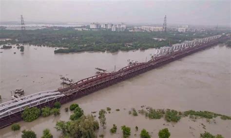 Delhi Rains Yamuna River Water Level Exceeds Danger Mark Again Amid