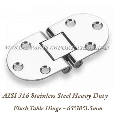 Aisi 316 Stainless Steel Heavy Duty Flush Table Hinge 653035mm