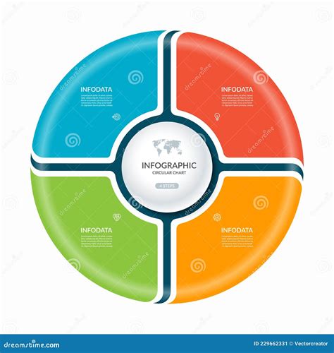 Infographic Circle With Steps Parts Vector Process Chart Cycle Images