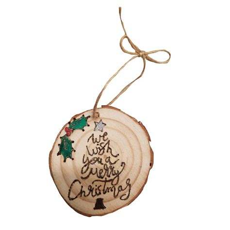 Wood Burned Christmas Ornament Wood Burned Memories