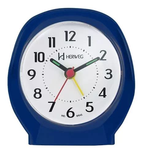 Reloj despertador analógico tradicional de cuarzo pequeño de Herweg