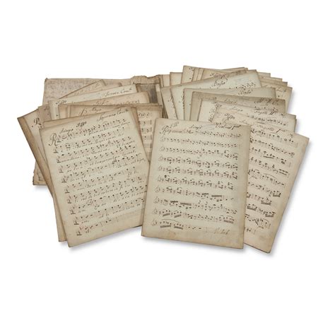 Wolfgang Amadeus Mozart (1756-1791), Manuscript set of performing parts ...