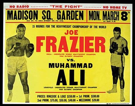 Muhammad Ali vs Joe Frazier I “The Fight of the Century” | DGL Sports - Vancouver Sport and ...