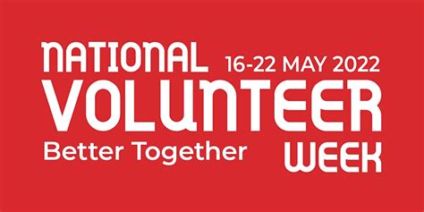 National Volunteer Week 2022 “better Together” Consumers Federation