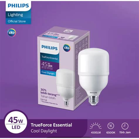 Jual PHILIPS LED TRUEFORCE T FORCE ESSENTIAL 20W 25W 35W 45W CAHAYA