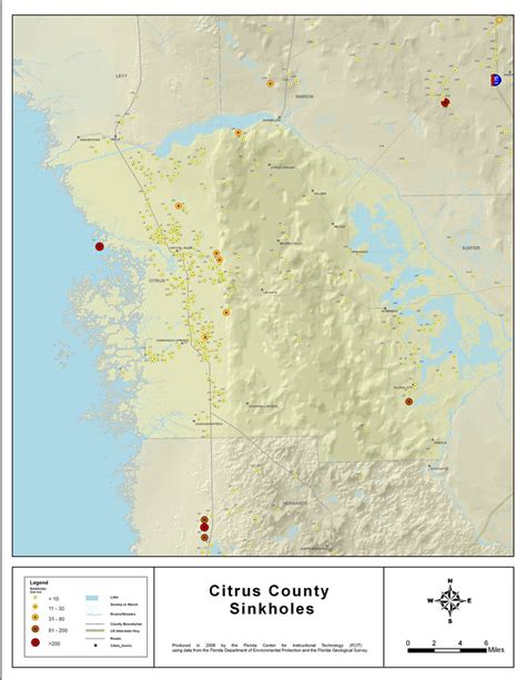 Sinkholes of Citrus County, Florida, 2008