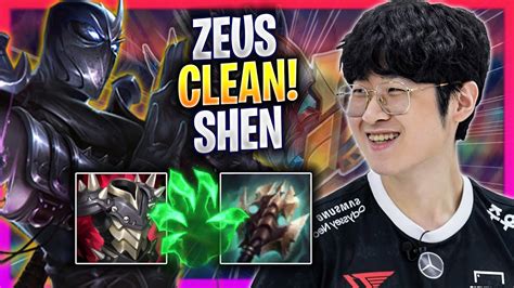 ZEUS IS SUPER CLEAN WITH SHEN T1 Zeus Plays Shen TOP Vs Master Yi