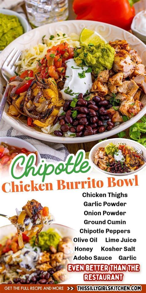 Copycat Chipotle Bowl Chicken Burrito Bowl Recipe In Chicken