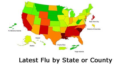 United States Influenza Map – ImmuneSupport.Info