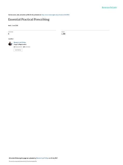 Essential Practical Prescribing: June 2016 | PDF | Clinical Medicine ...