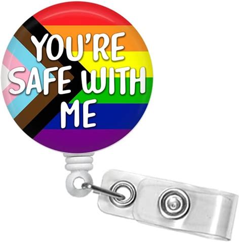 Amazon You Re Safe With Me Gay LGBTQIA Gender Pronouns Rainbow