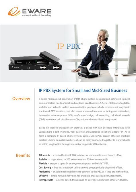 PDF IP PBX System For Small And Mid Sized Business S Series PBX