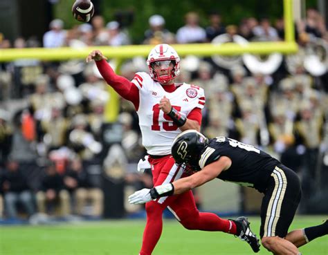 Nebraska Purdue Final Score Instant Analysis On Dylan Raiola Matt