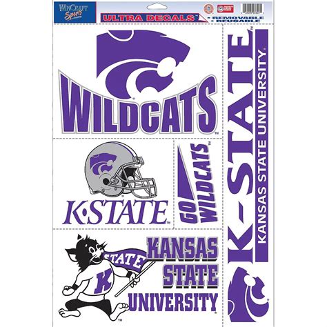 Kansas State Wildcats Decals 5ct Party City