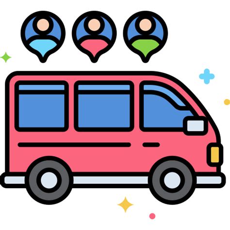 Carpool Flaticons Lineal Color Icon