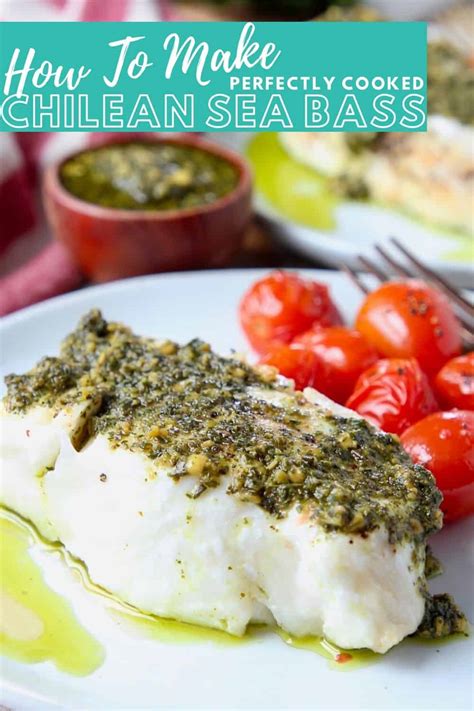 Easy Baked Chilean Sea Bass with Pesto - WhitneyBond.com