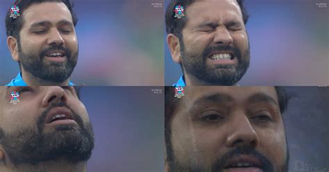 IND Vs PAK Watch India Captain Rohit Sharma Gets Emotional During