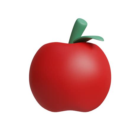 Apple Fruit Icon 3d Illustration 13811357 PNG