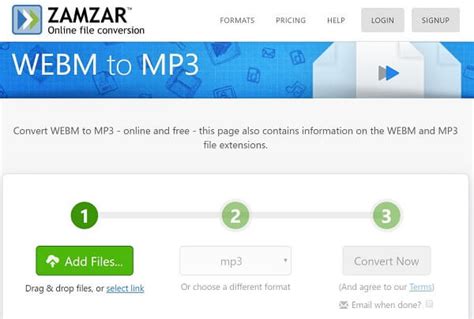 Principales métodos de 4 para convertir rápidamente WebM a MP3 en el