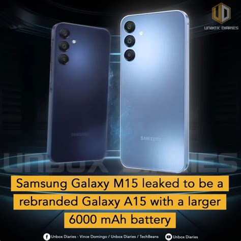 Samsung Galaxy M15 Leaked To Be A Rebranded Galaxy A15 With A Larger