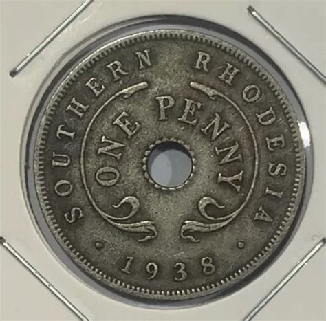 1938 SOUTHERN RHODESIA 1 Penny George VI Coin EUR 6 04 PicClick FR