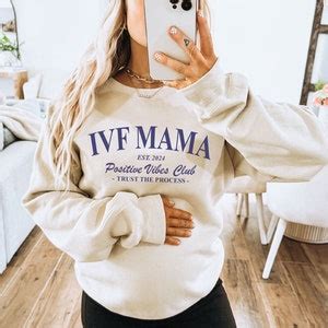 Custom Ivf Mama Sweatshirt Lucky Transfer Day Sweater Ivf Gift For