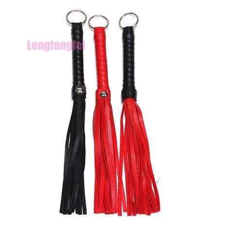 HOT 3 Colors Leather Spanking Fetish Whip Flogger Sex Toys For Couples