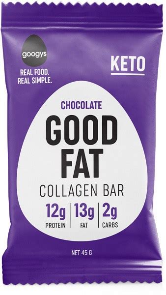 Googys Good Fat Keto Chocolate Collagen Bars 45g