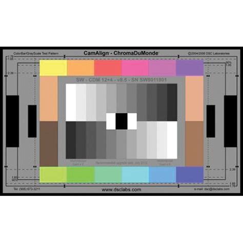 Dsc Labs Combi Dx 1 Chromadumonde 124 Test Chart Cdx1 22w Bandh