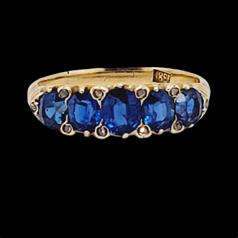 Antique Sapphire 5 Stone Ring Db Gems