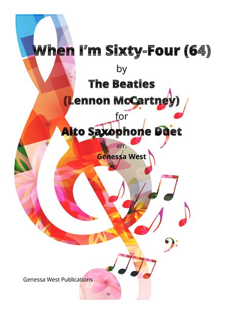 When I M Sixty Four Arr Genessa West By The Beatles Sheet Music For