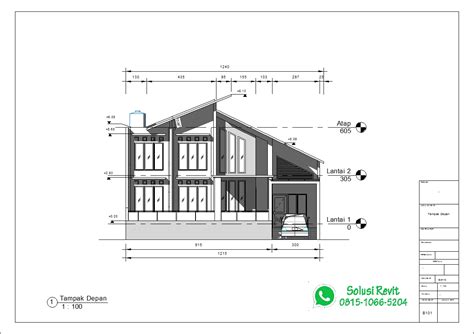 Belajar Revit Contoh Desain Rumah Menggunakan Revit Kursus