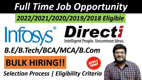 Infosys Directi Off Campus 2022 2021 2020 2019 Bulk Hiring Jobs