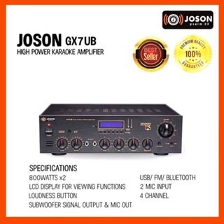 Joson Gx7UB Professional Amplifier Shopee Philippines