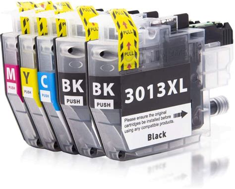 5 Ink Cartridge Compatible Brother LC3013XL LC3013BK LC3013C LC3013M