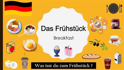 Was isst du zum Frühstück German Vocabulary A1 A2 deutsche