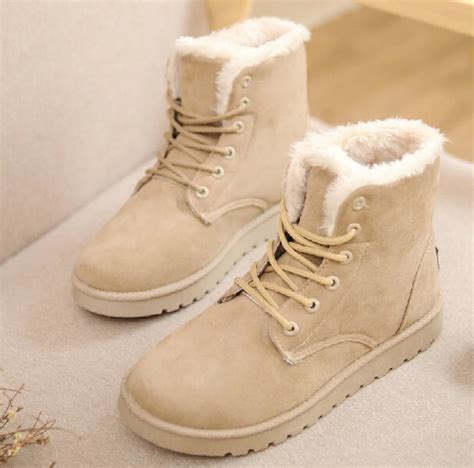 2015 autumn winter ankle boots women winter shoes flat heel casual cute warm shoes women fashion ...