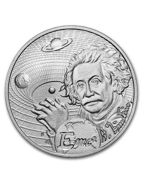 ALBERT EINSTEIN Icons Of Inspiration 1 Oz Silver Coin 2 Niue 2022