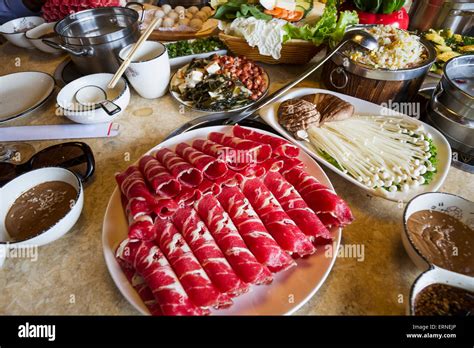 Hot Pot Meal At A Korean Restaurant Ulaanbaatar Ulan Bator Mongolia