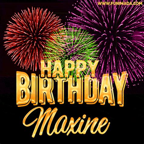 Happy Birthday Maxine GIFs - Download on Funimada.com